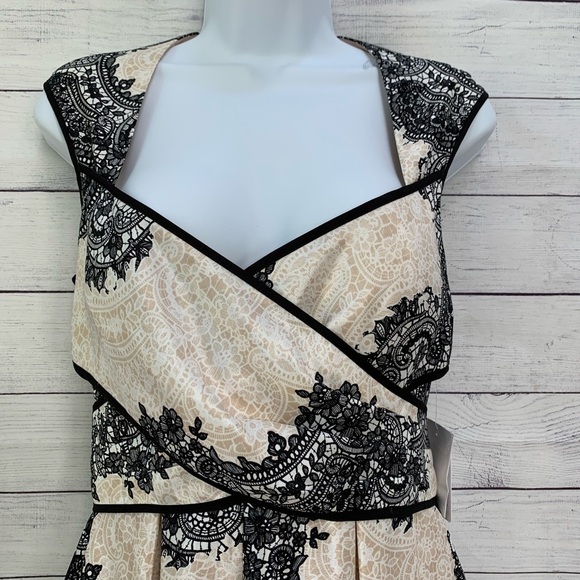 NWT Jessica Simpson Retro A-line Cocktail Dress - Picture 7 of 9